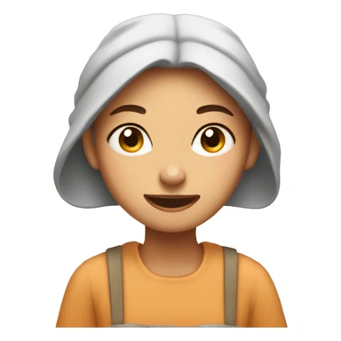 tea girl with comfy mood sticker