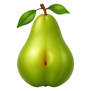 pear with piece sticker