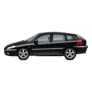 Peugeot 607 Phase 2 noir sticker