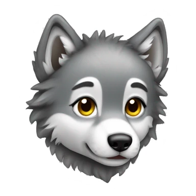 Baby wolf cute sticker