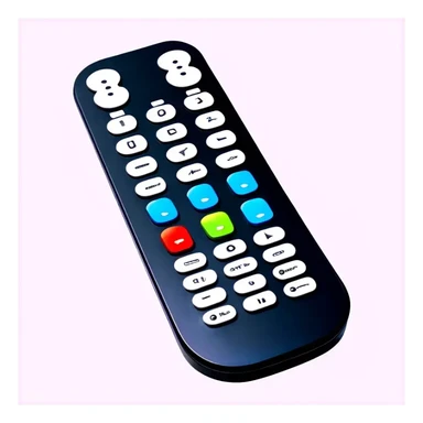 black remote control sticker