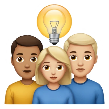 A family of a man, a woman and a boy  sticker