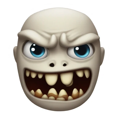 Nasty monster sticker