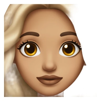 pretty girl light skin long brown hair brown eyes long eyelashes lipliner lipgloss latina makeup lip pou sticker