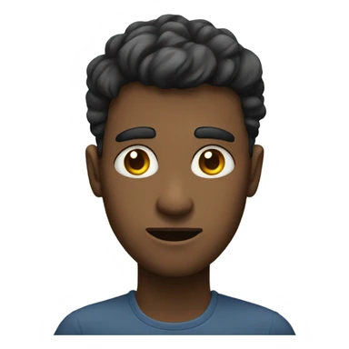 person rolling eyes while holding neck  sticker