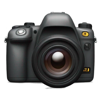  a 3D mimetic digital camera is facing the lens at a 0-degree angle sticker