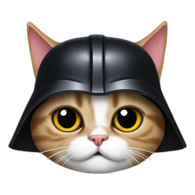 Darth vader cat sticker