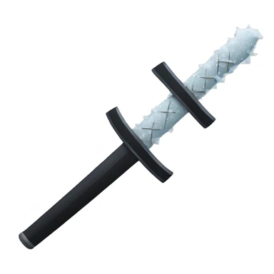 samurai sword sliced a snow flake sticker