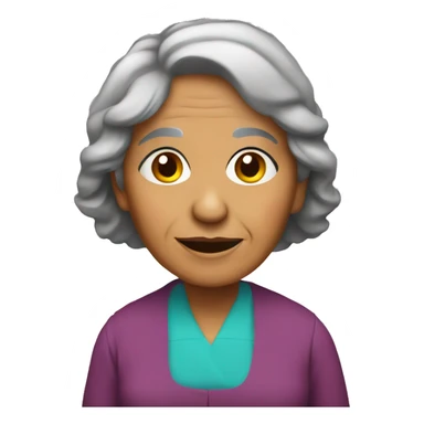 Old Hispanic woman  sticker