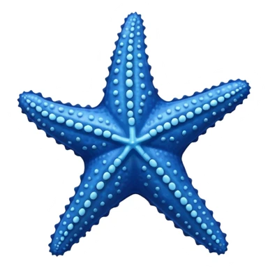 blue sea star sticker