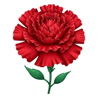 red carnation sticker