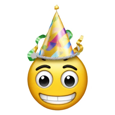 dollar in a birthday party hat sticker