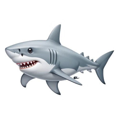 Shark with Nike shoes  sticker