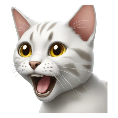 cat who screams in pani sticker