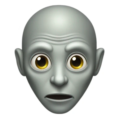 Grey Leno Alien sticker
