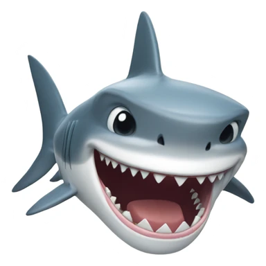 Shark laughing sticker