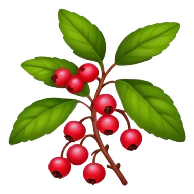 Lingonberry plant  sticker