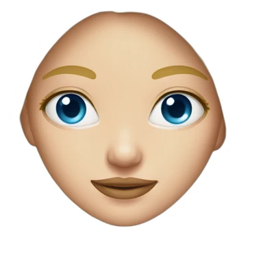 Blonde girl blue eyes wearing bikini sticker