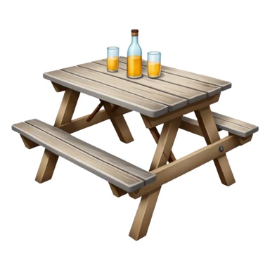 table of picnic sticker