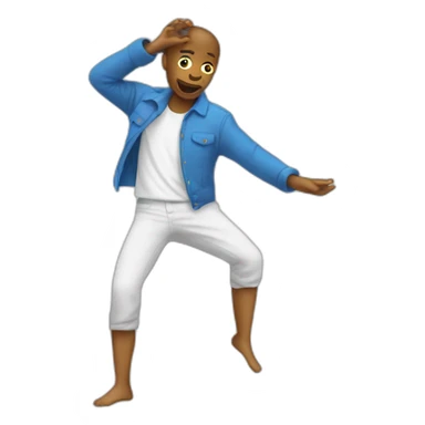 Emoji de base qui fais un dab sticker