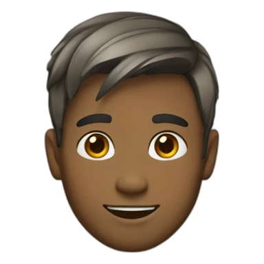 Posh-boy-with-raibow-hair sticker