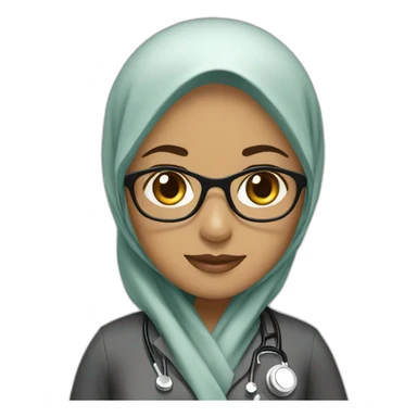 Hijab doctor sticker