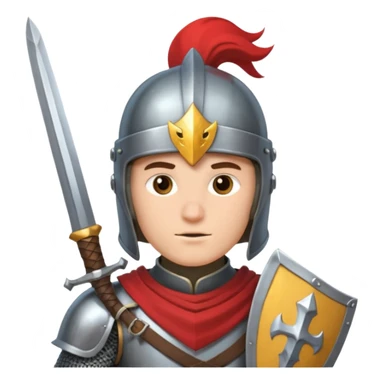 brave knight sticker