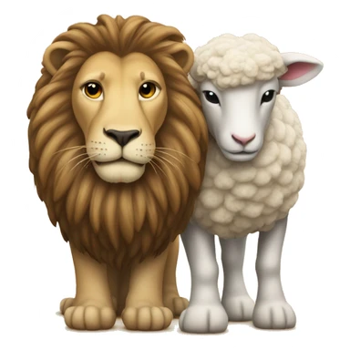 Lion and lamb equal before the court sticker