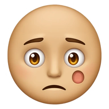 Blunt face emoji that’s exhausted from work sticker