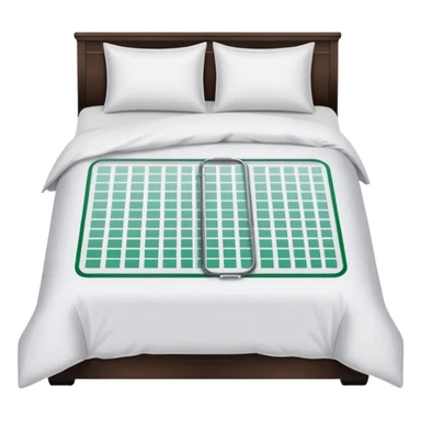duvet with excel spreadsheet (no bed frame) sticker