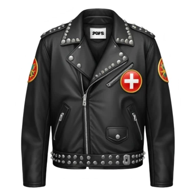 Russian underground fashion jacket sticker