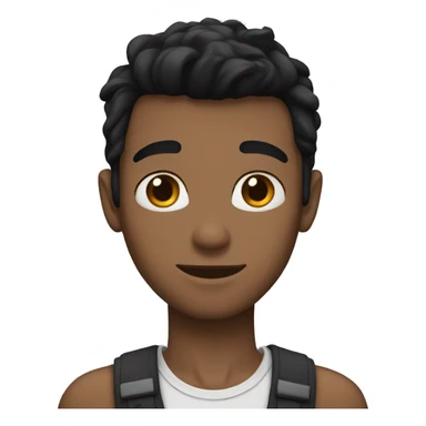 black haired skinny boyfriend sticker