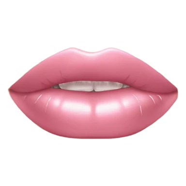 Aesthetic shiny baby pink lip gloss sticker
