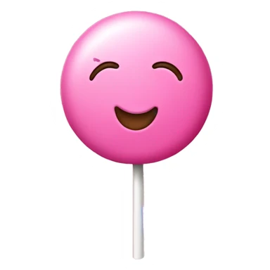 Pink lollipop sticker