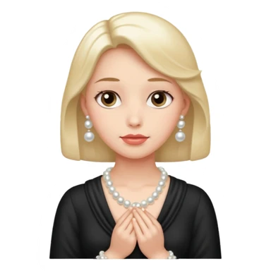 Clutching pearls  sticker