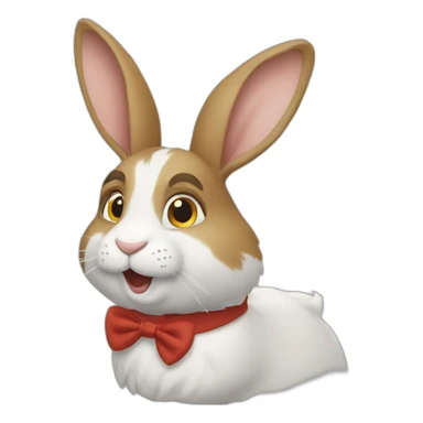 Un lapin en costard sticker