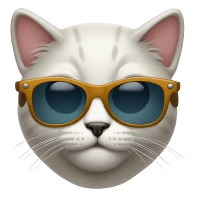 Cat with sung sticker