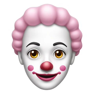 Pierrot clown pink sticker