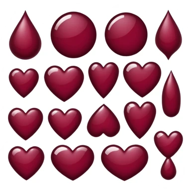 бордовый стикер пак sticker