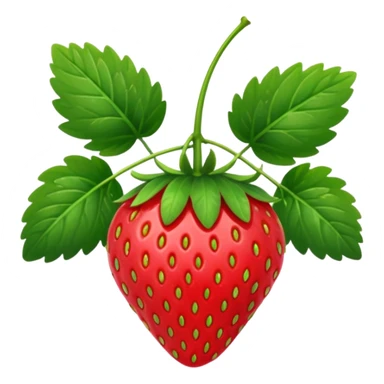 strawberry with plant sticker