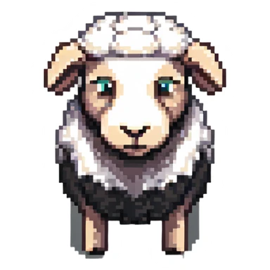 square Minecraft sheep sticker