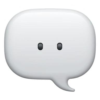 speech bubble with AI letters inside sticker