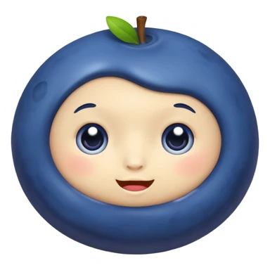 Arándano fruta leyendo sticker