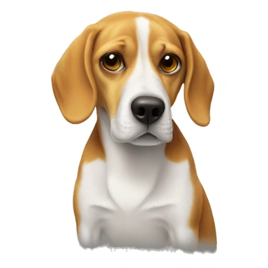 Lemon beagle ringing beer sticker