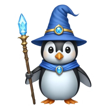 Penguin Wizard sticker