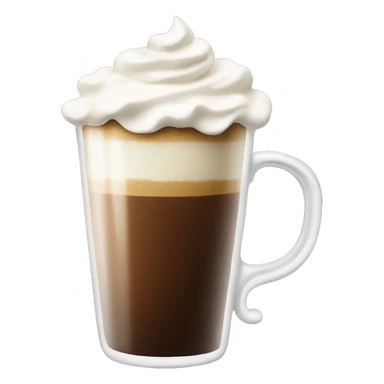 Coffee with whipped cream  sticker