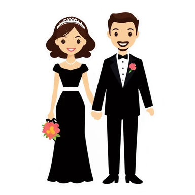 Happily married couple no spark sticker