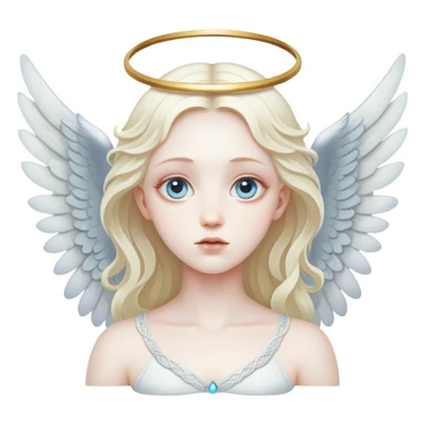 angel with three eyes and four wings  sticker
