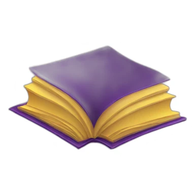 Yellow ond purple books open sticker