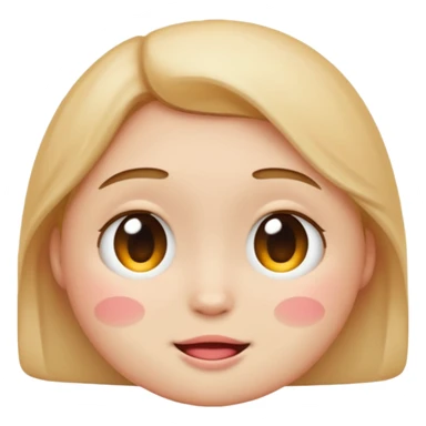 Make me a shy emoji face sticker